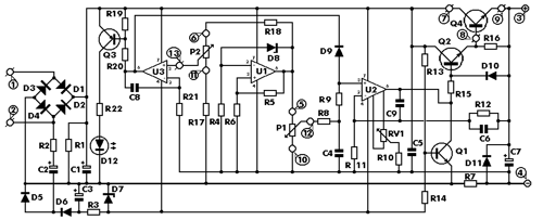 STABILIZER POWER SUPPLY 0-30 VDC CIRCUIT