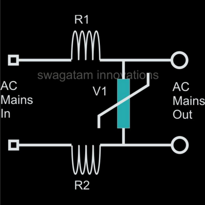 how to make simple ac mains surge – Circuit Schematic