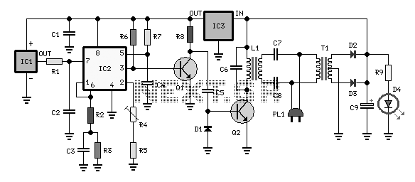 Digital remote thermometer – Circuit Schematic