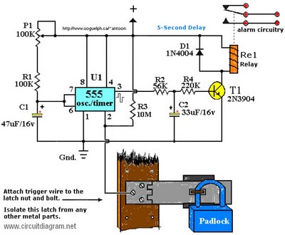 latest touch alarm system circuit – Circuit Schematic