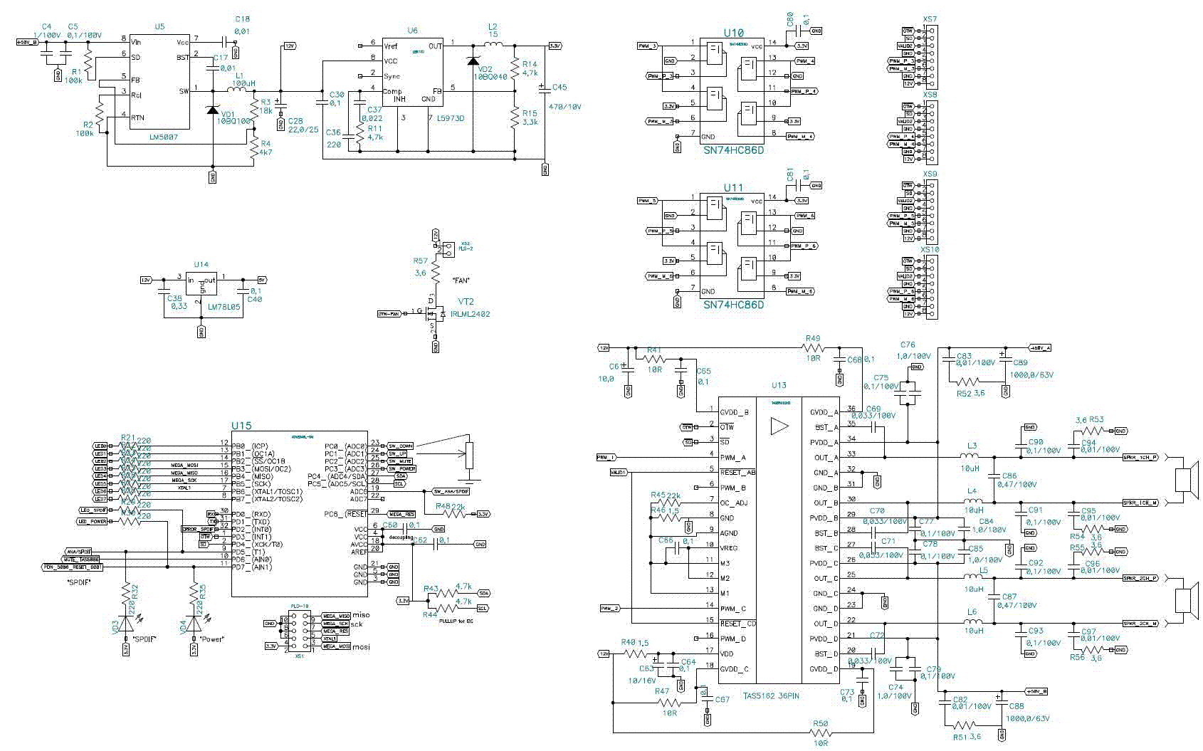 Audio Amplifiers 8 circuit