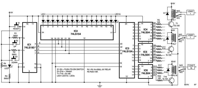 digital switching system circuit