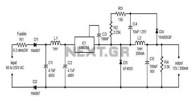 Power supplies for microcontroller based projects circuit