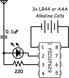 Emergency Egg Locator Beacon EELB circuit