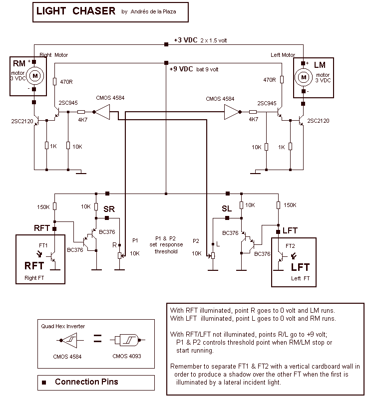 Sun Light Chaser circuit