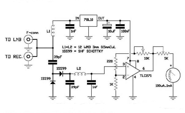 DIY Satellite Finder Circuit