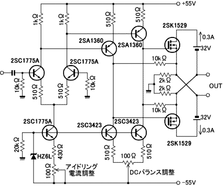 Zero Feedback Impedance Amplifiers circuit