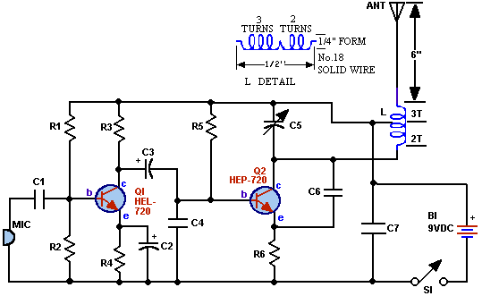 FM Wireless Mike circuit