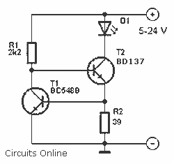 Constant LED power circuit