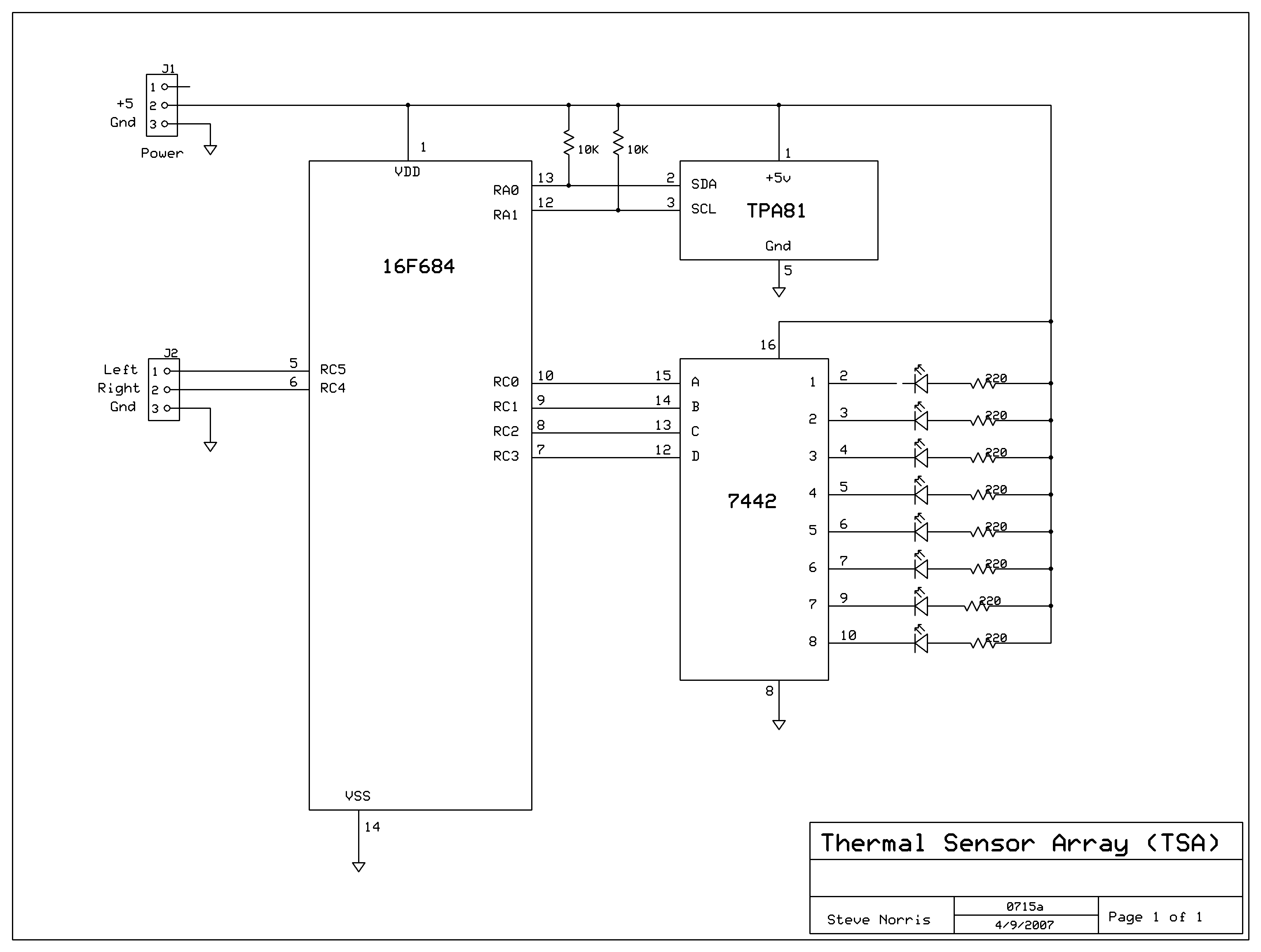 The Follow-Me Rover robot circuit