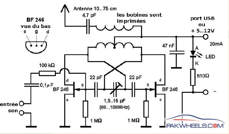 USB Laptop Fm Modulator circuit