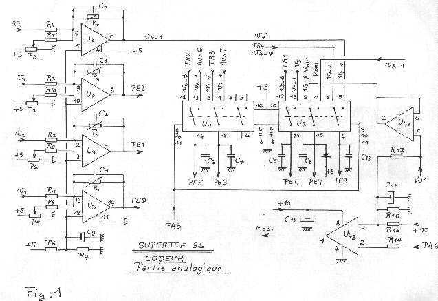 RC transmitter with  MC68HC711 – Circuit Schematic