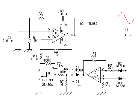 Sine wave oscillator circuit