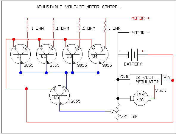 Adjustable Voltage motor controller circuit