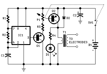 Muscular Bio-Stimulator circuit