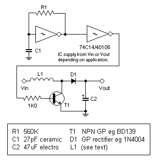 DC-DC converter to step up input voltage circuit