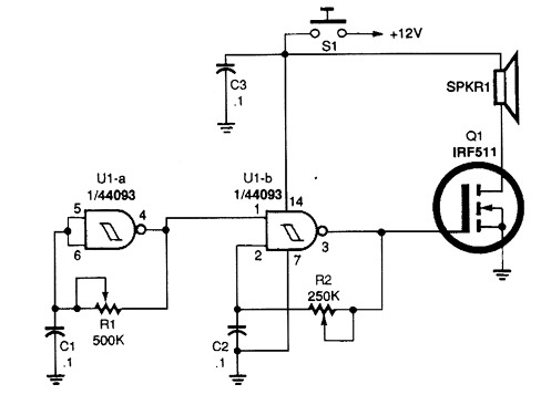 HORN CIRCUIT_FOR_MOTORCYCLE_USE circuit