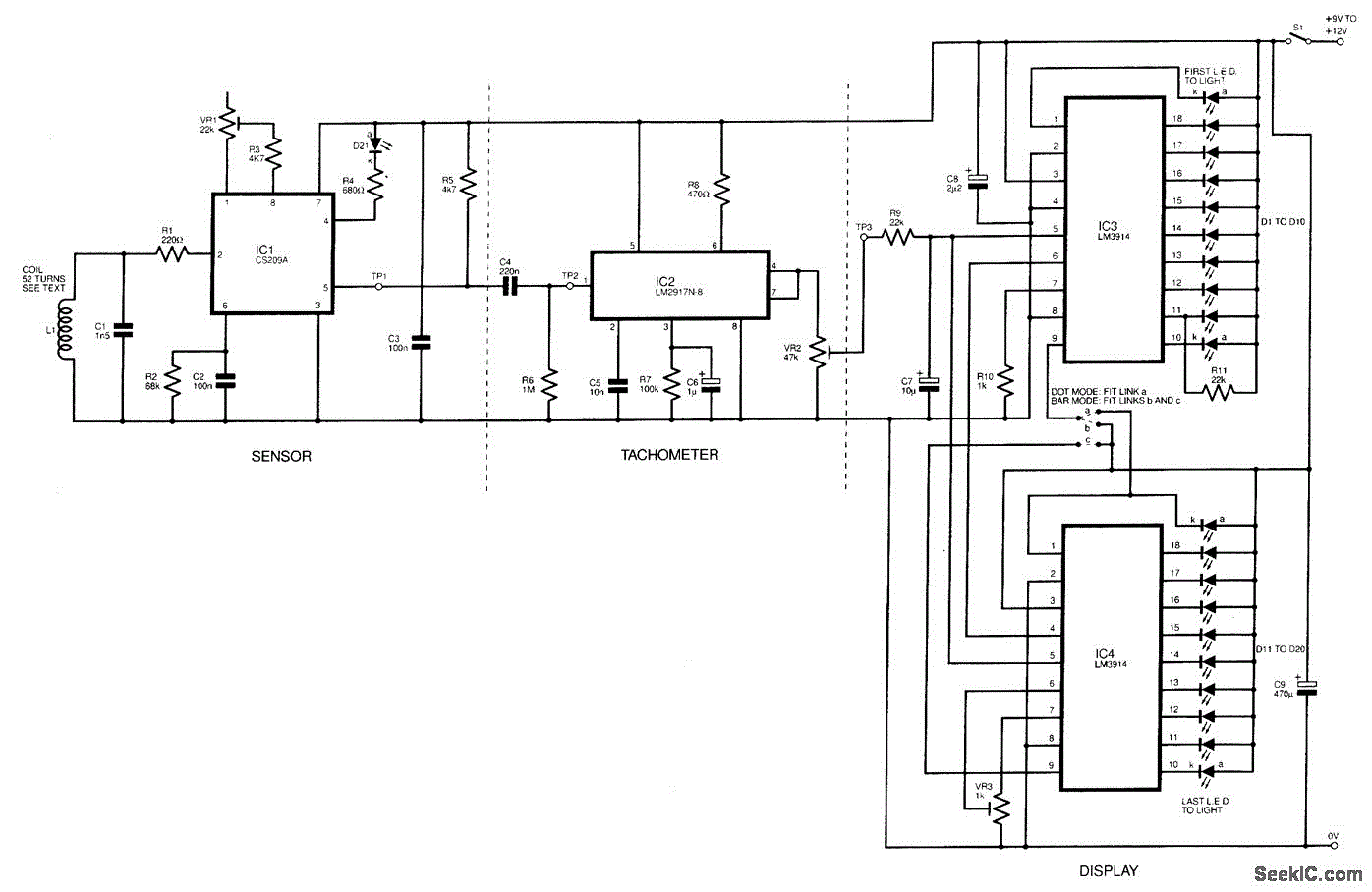 BIKE SPEEDOMETER CIRCUIT