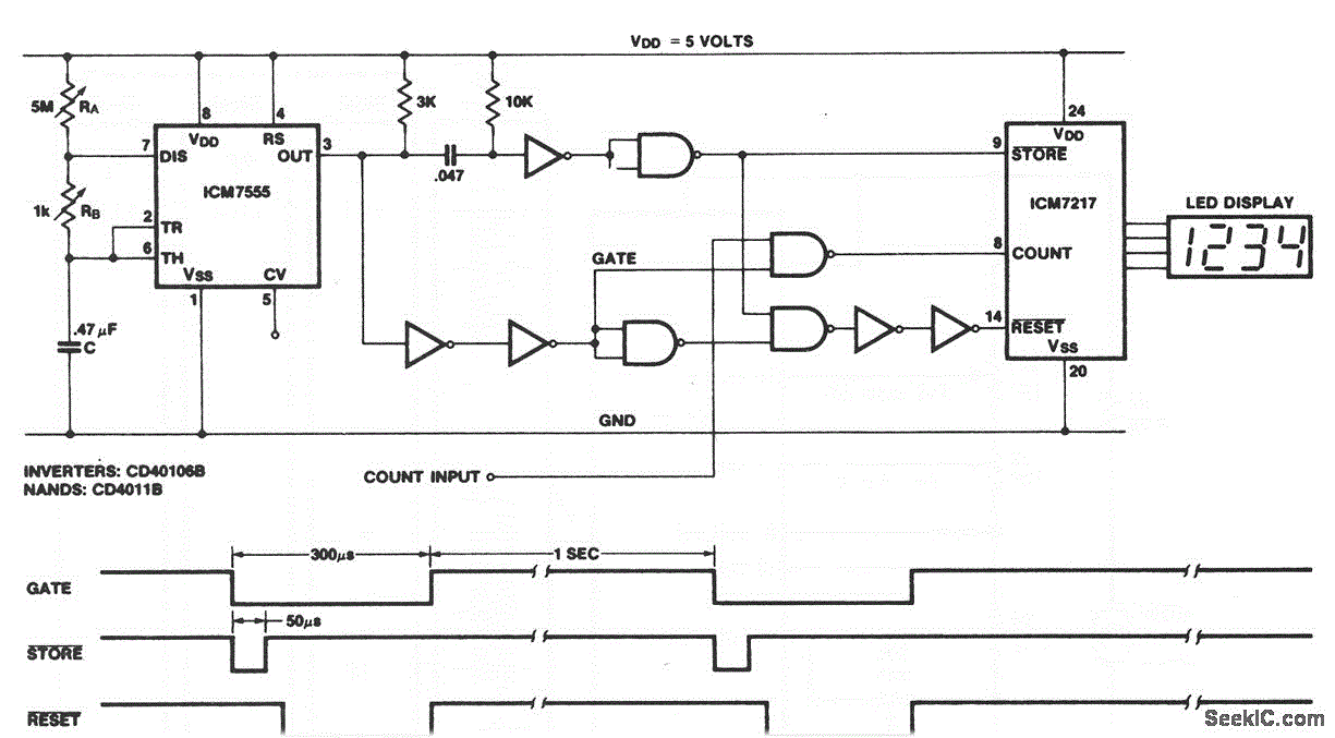 Inexpensive_frequency_counter_tachometer circuit