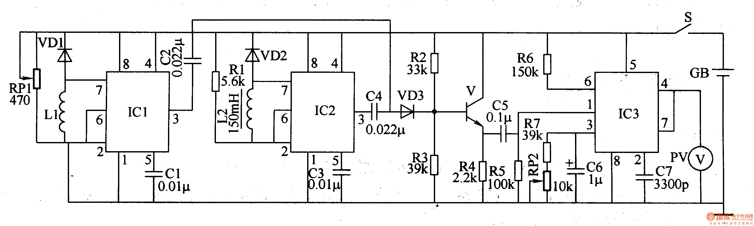Metal detector 4 circuit