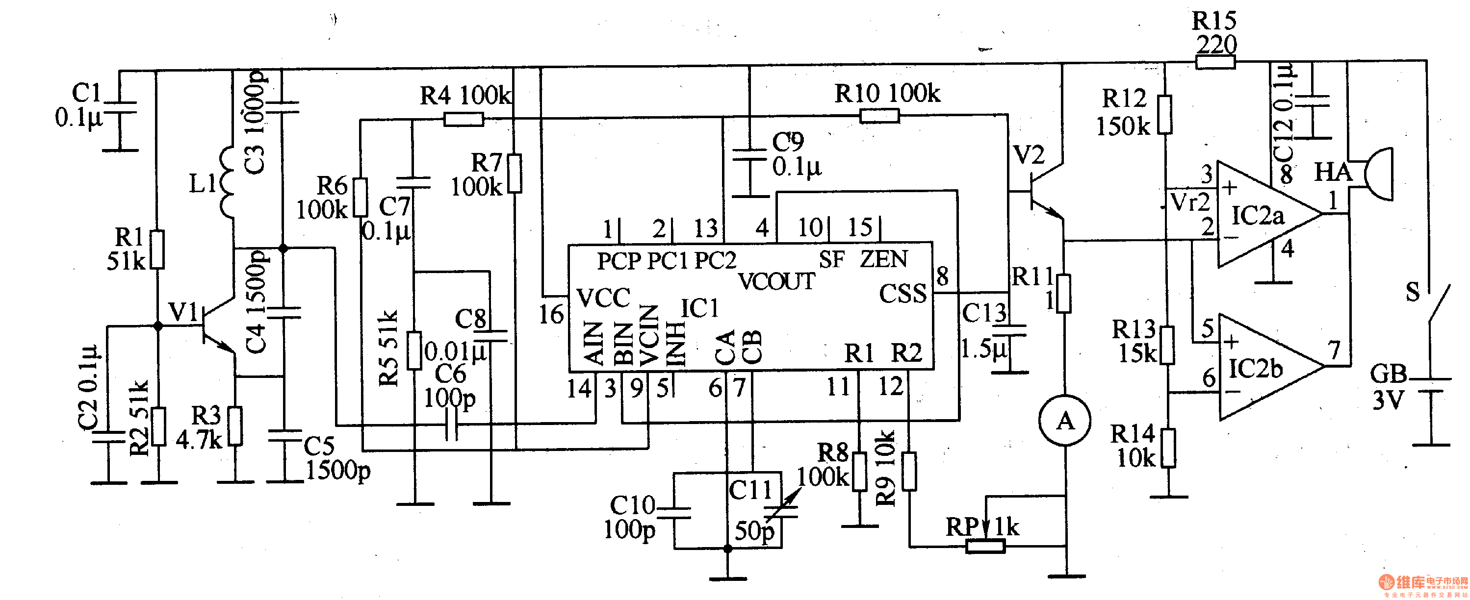 Metal detector 8 circuit