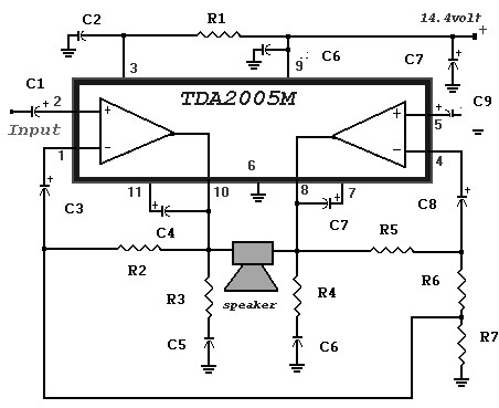 20 Watt Power Amplifier circuit