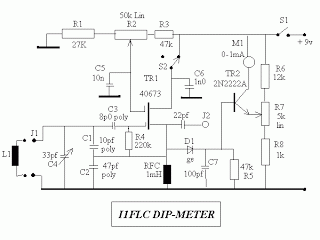Grid DIP Meter – Circuit Schematic