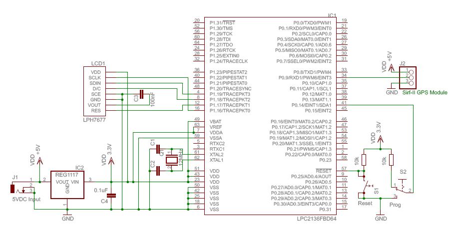Microcontroller projects 1 – Circuit Schematic
