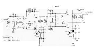 broadband rf power amplifier 18 30 mhz circuit