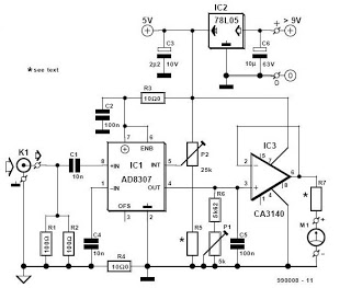 RF Decibel Meter circuit