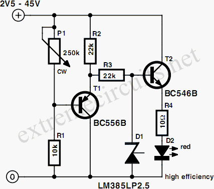 Simple Voltmeter – Circuit Schematic