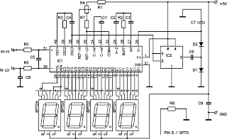 ICL7107 Digital LED Voltmeter circuit