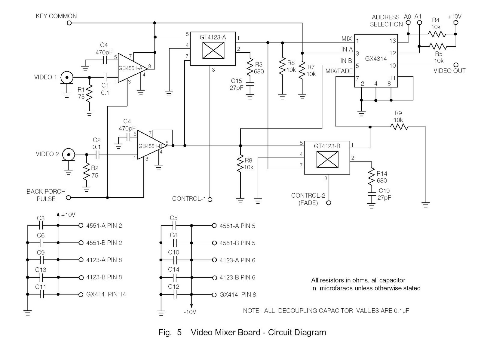 power amp acoustic circuit
