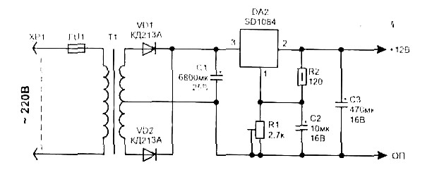 Amplifier power supply circuit