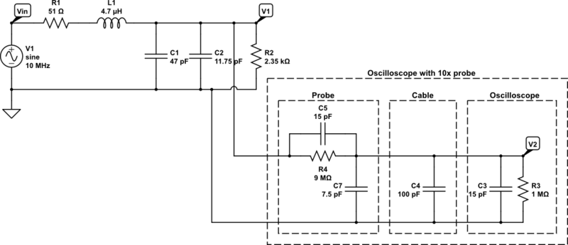 Crystal oscillator simulation circuit