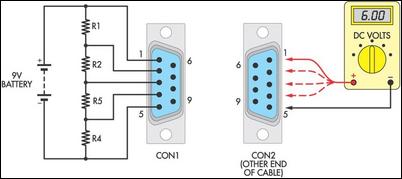 el cheapo cable tester – Circuit Schematic