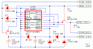 pic micro multiple servo motor circuit