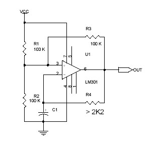 Square Wave Oscillator – Circuit Schematic