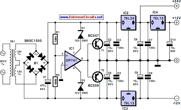 Triple Power Supply circuit