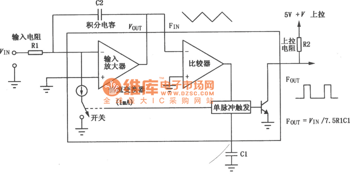 VFC62 voltage  frequencyfrequency  voltage converter circuit