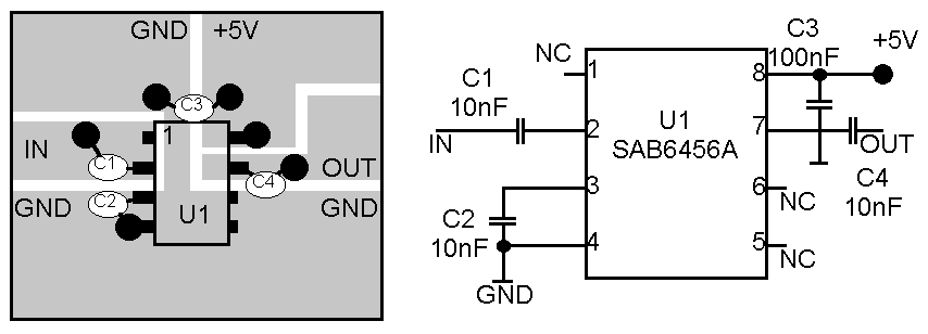VHFUHF Prescaler circuit