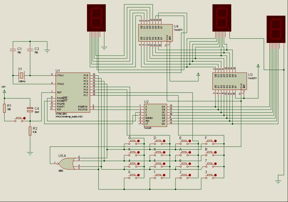 3 Digit Display Scoreboard circuit