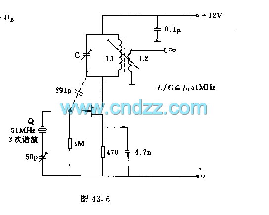 Crystal quartz crystal oscillator circuit using FET circuit