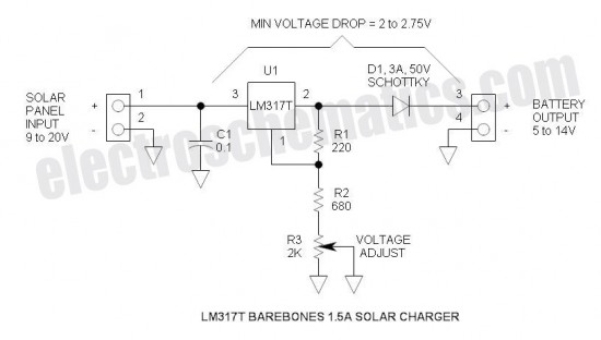 Solar Battery Charger Circuits circuit