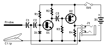 Pulse-Generator amp Signal-Tracer circuit