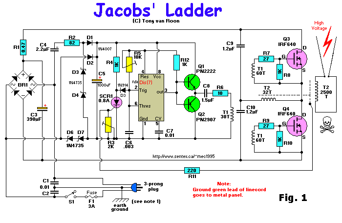 Jacobs Ladder circuit