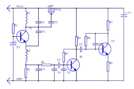 Superregenerative radio receiver circuit