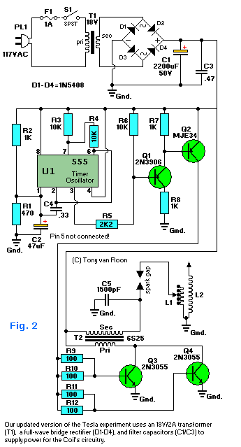 Solid-State Tesla Coil circuit