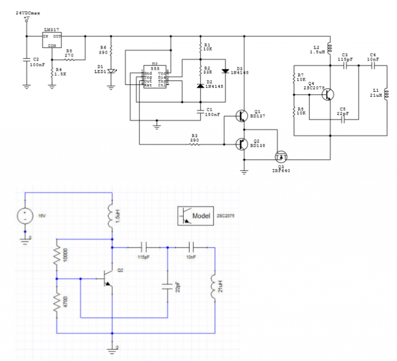 Pulsed LC Oscillator circuit