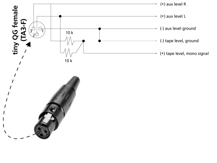 Adding a Mono Mic or Tape Level Output to the 302 circuit